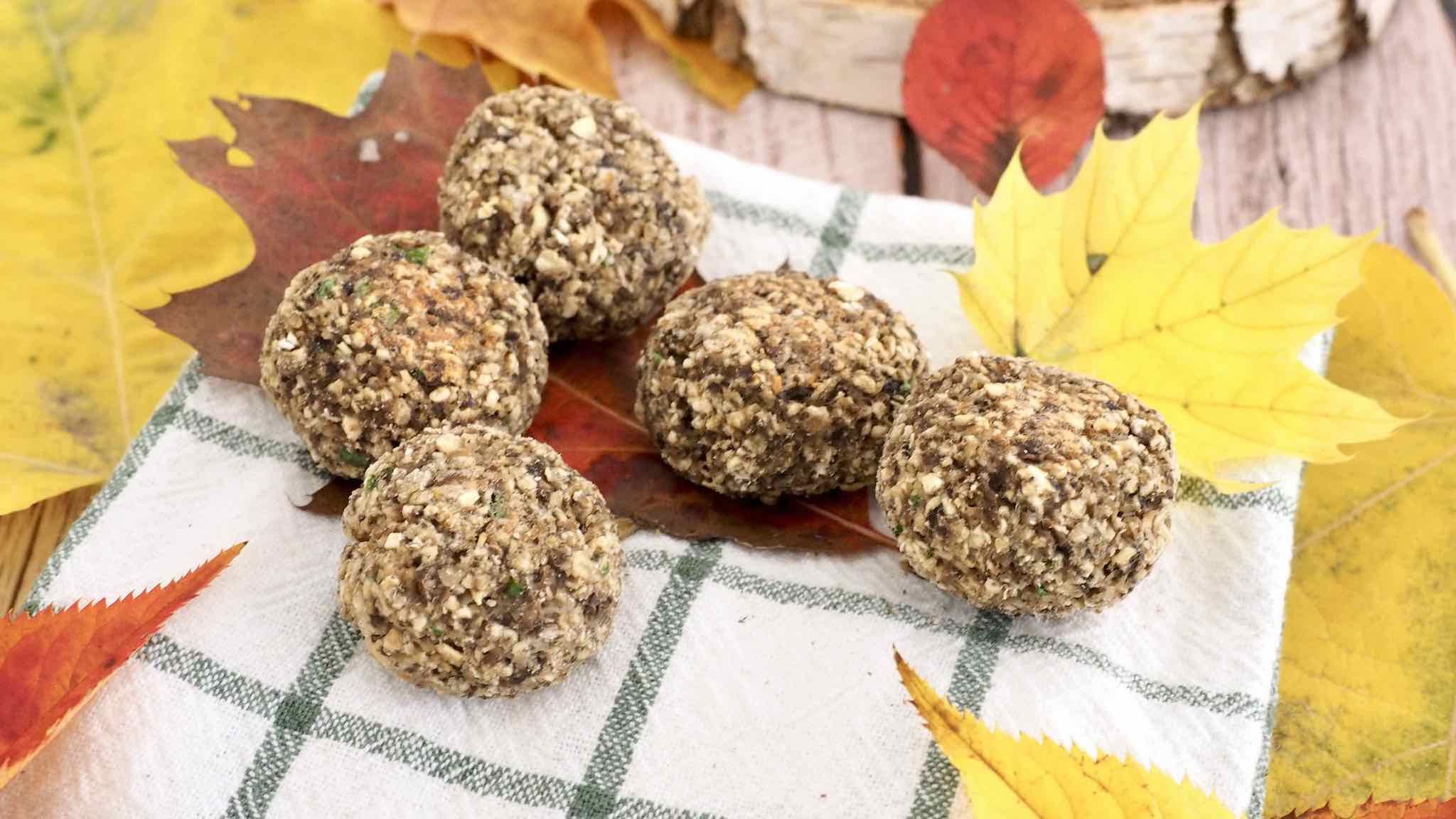 Bolitas de avena y champiñones. por Avena Salud