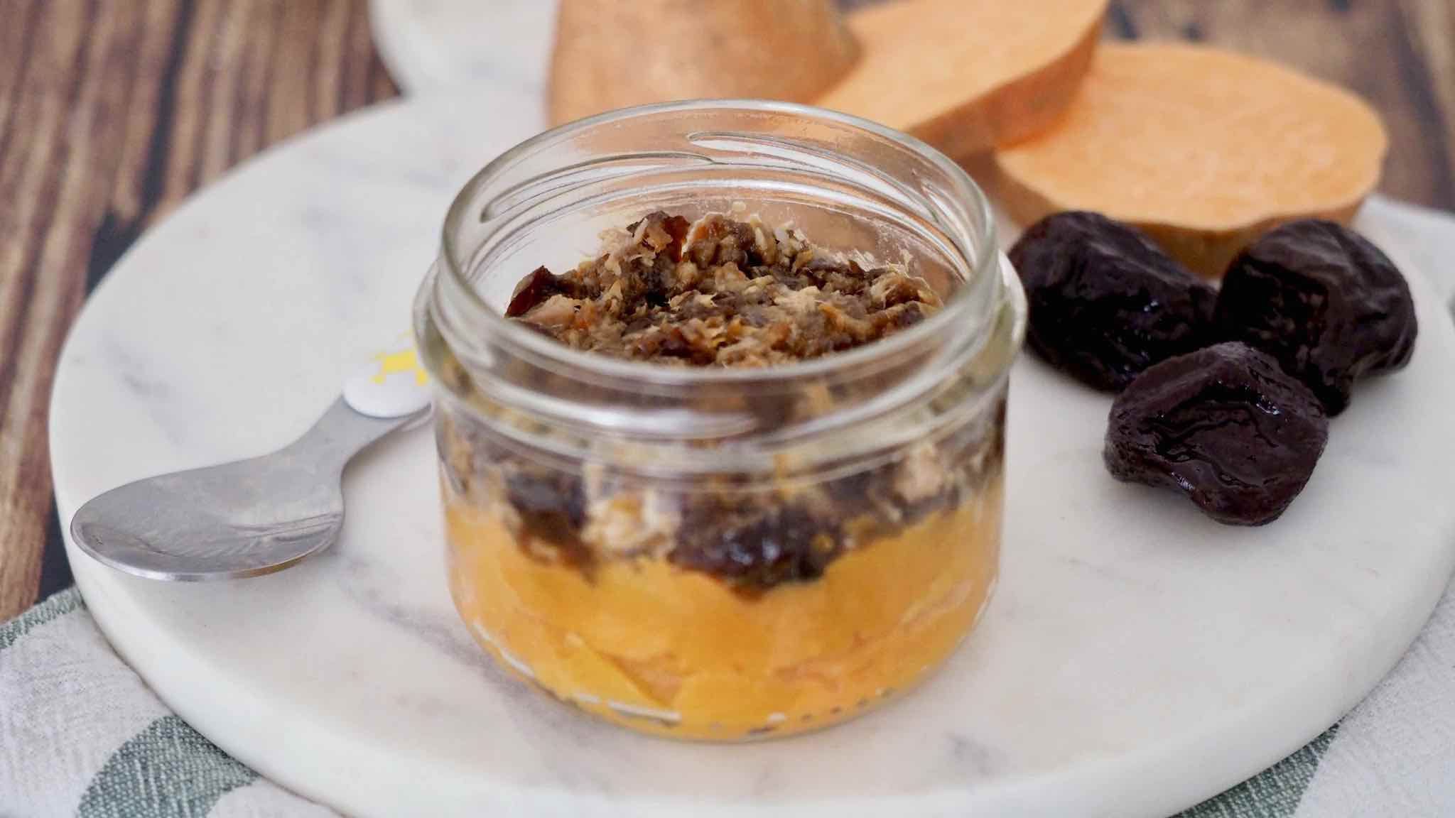 Puré de camote con ciruela pasa por Avena Salud