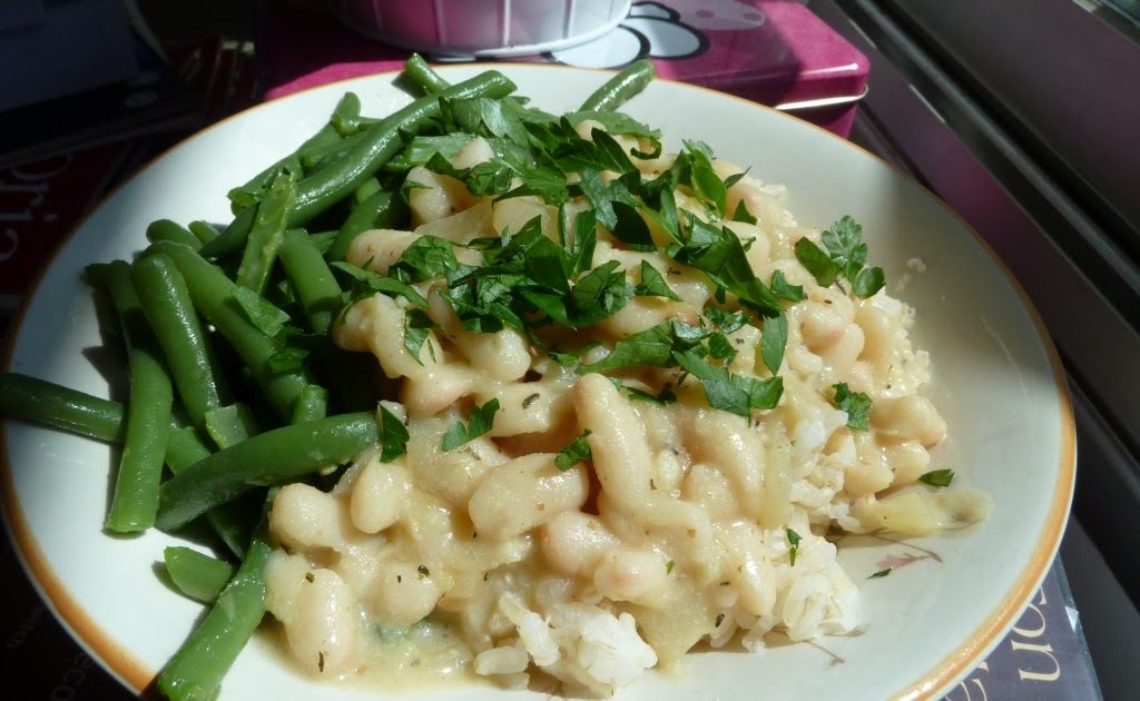 Mix de alubias, arroz y ejotes.