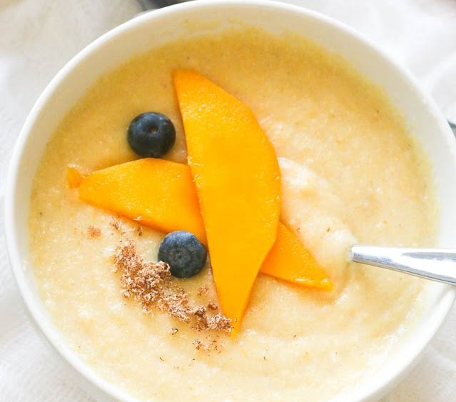 Papilla de elote y frutos. por Avena Salud - Receta fácil en la app para  nutriólogos Avena