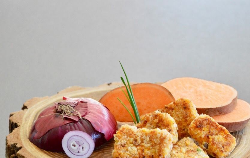 Nuggets de pescado con camote