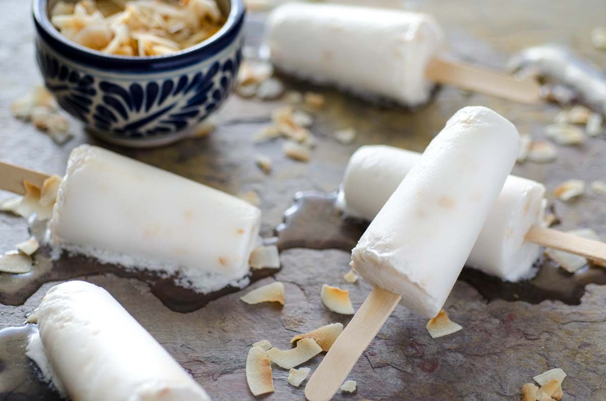 Paletas de coco por Avena Salud - Receta fácil en la app para nutriólogos  Avena