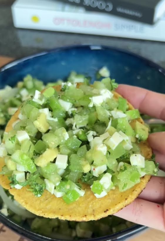 Ceviche de panela y tomatillo de 270.2 Kcal