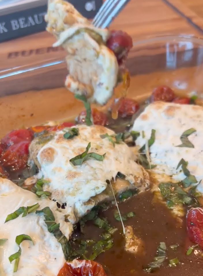 Pollo caprese al horno