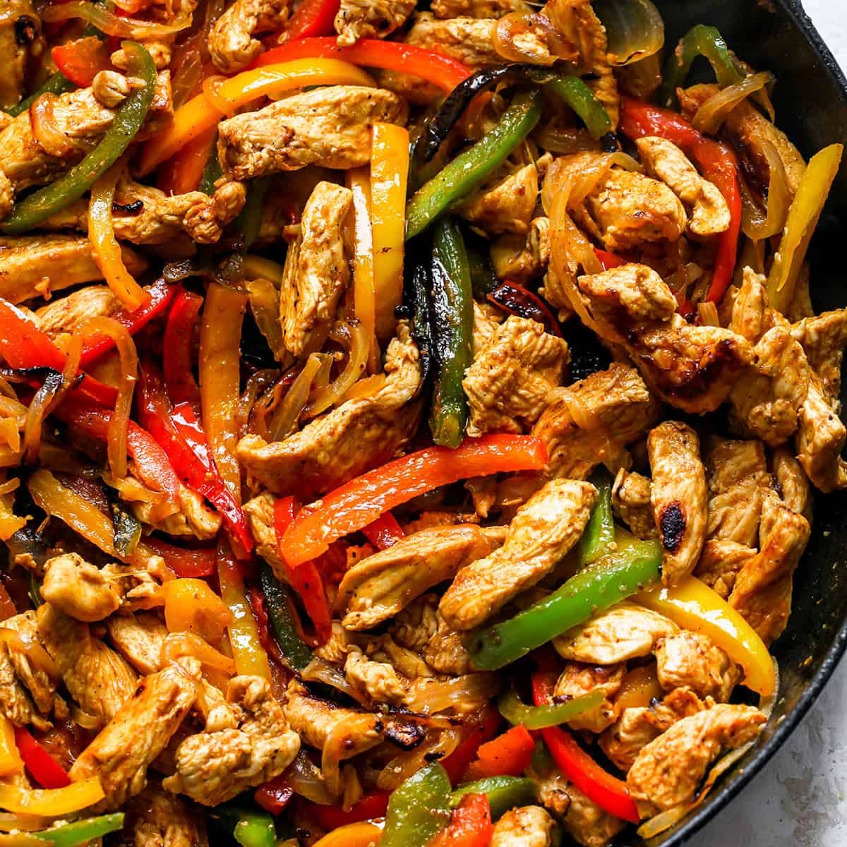 Chicken Fajitas de 233 Kcal Receta fácil en la app Avena