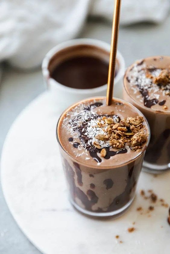 Smoothie Choco-Banana de 297 Kcal