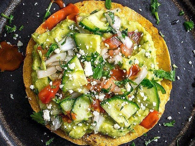 Tostada a la mexicana de 323 Kcal