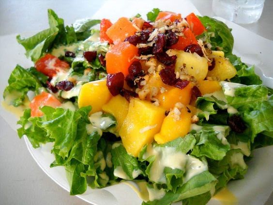 Ensalada con frutas de 288 Kcal