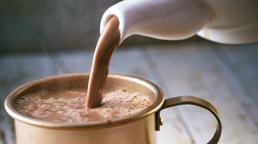 Chocolate caliente para la temporada de frío