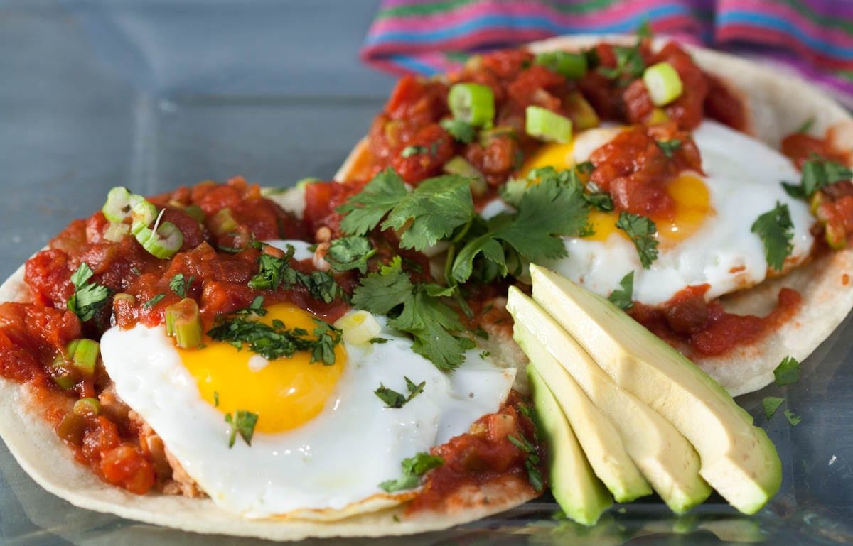 Huevos rancheros de 316.2 Kcal