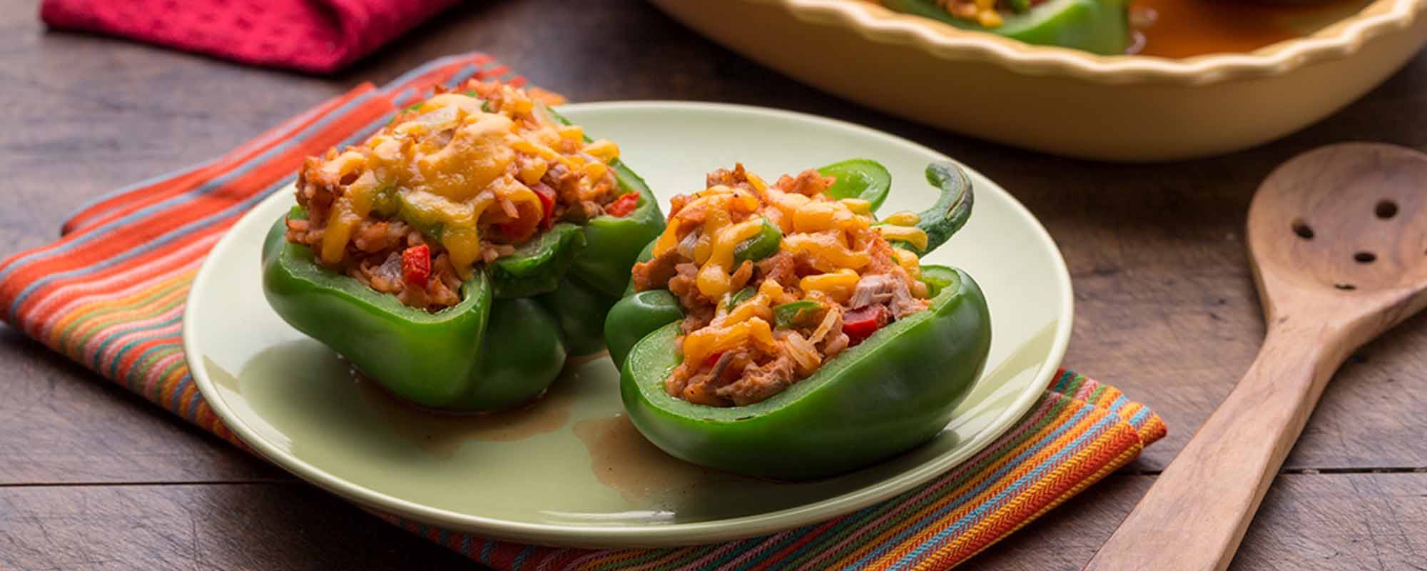 Chiles rellenos de atún de 253 Kcal