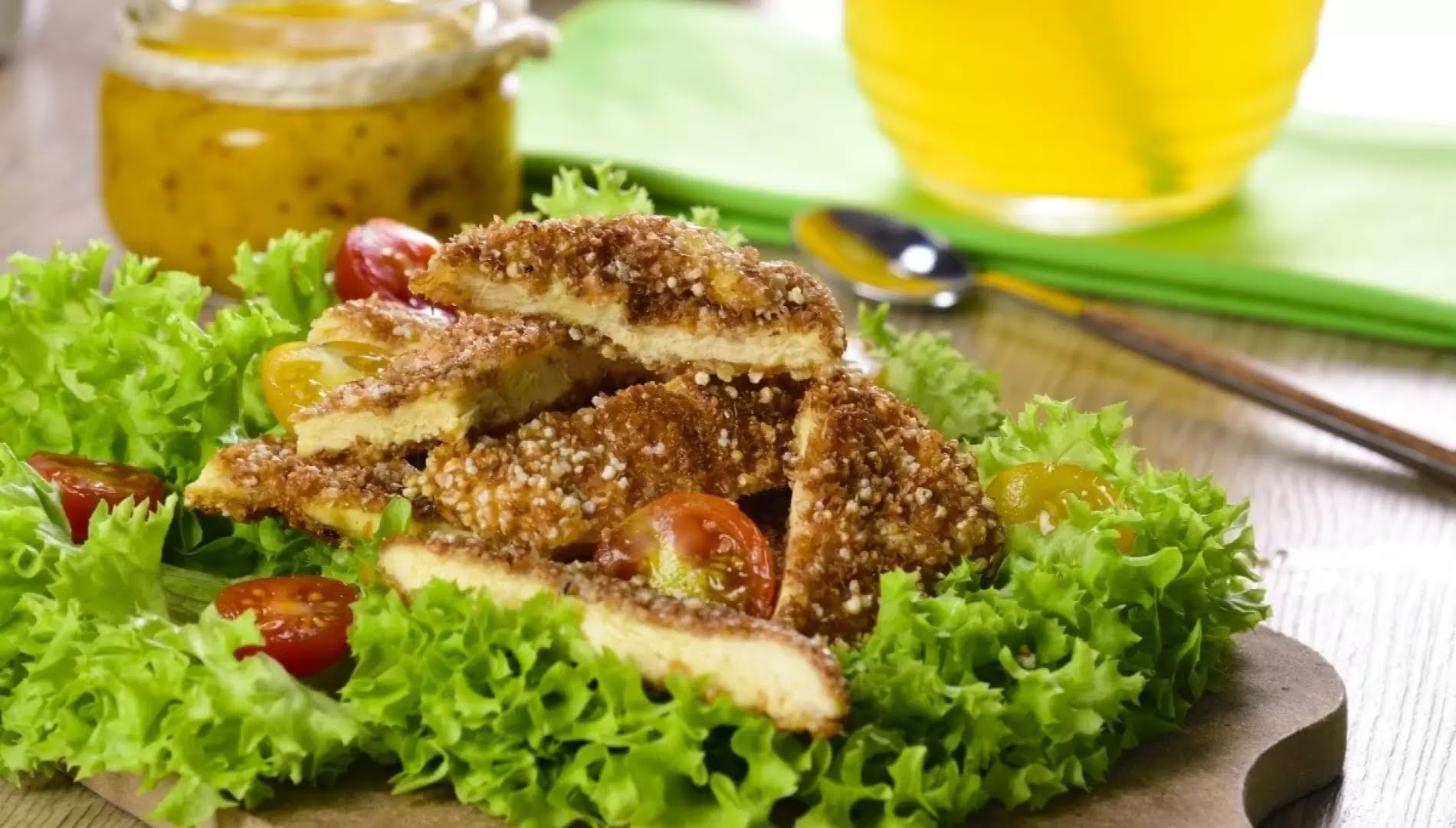 Ensalada de pollo con amaranto