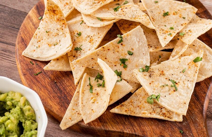 Chips con tortilla de maíz de 64 Kcal