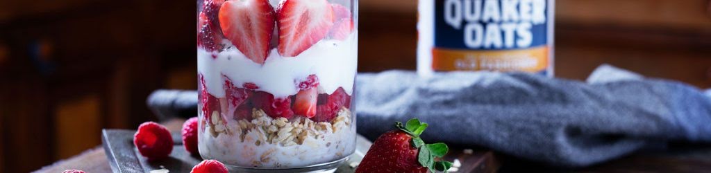 Overnight avena Quaker® con frutos rojos