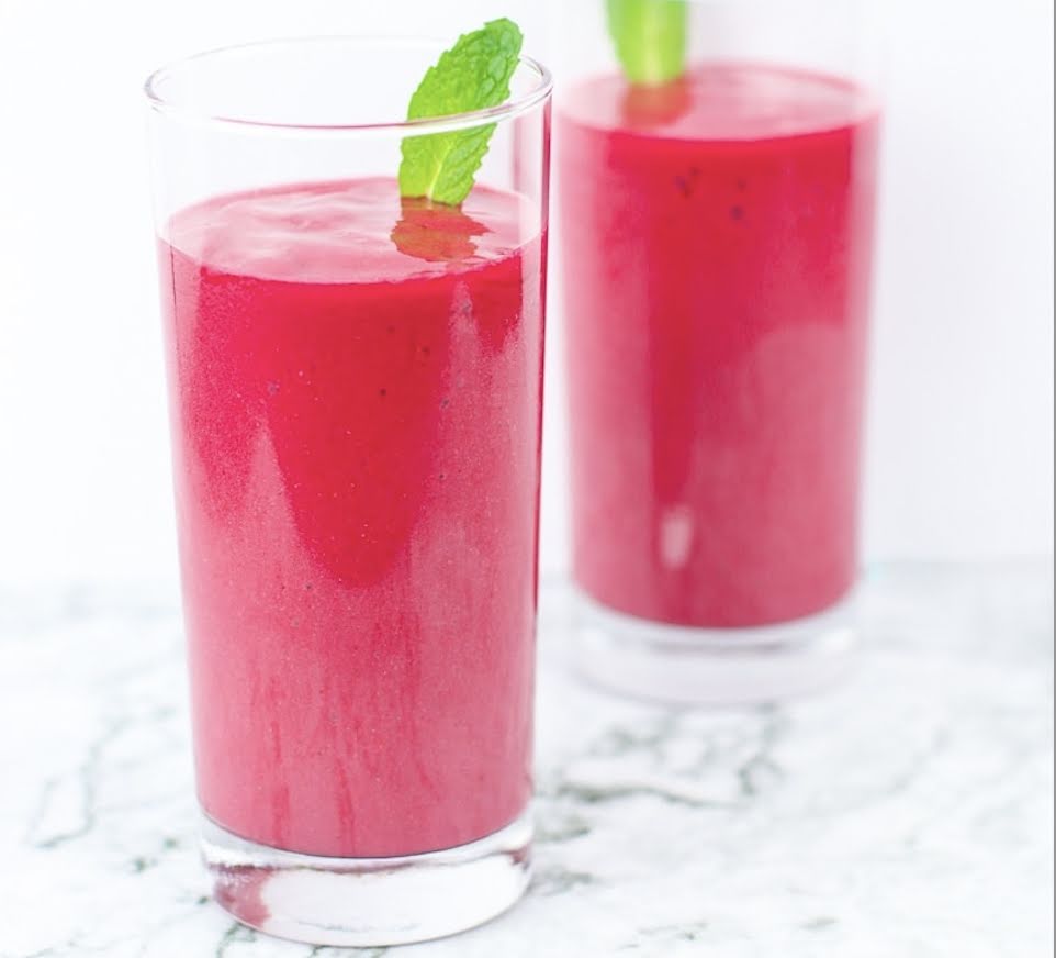 Pink smoothie de vegetales