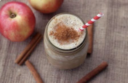 Smoothie de manzana-canela invernal de 146 Kcal