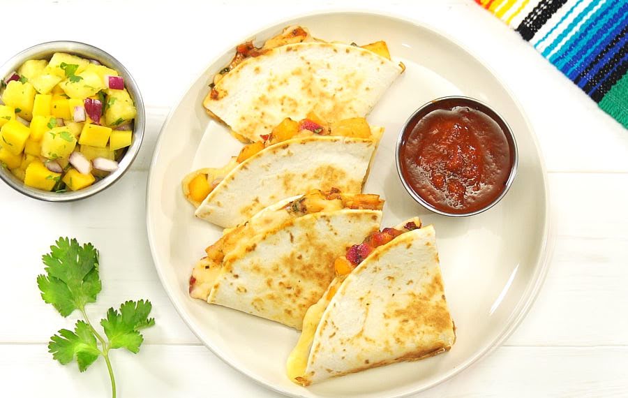 Quesadillas con fruta