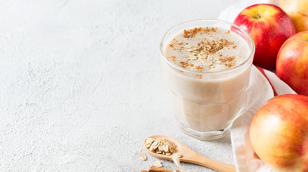 Licuado de manzana de 141 Kcal