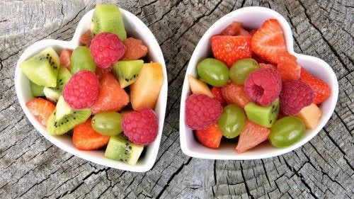 Fruta picada de 186 Kcal