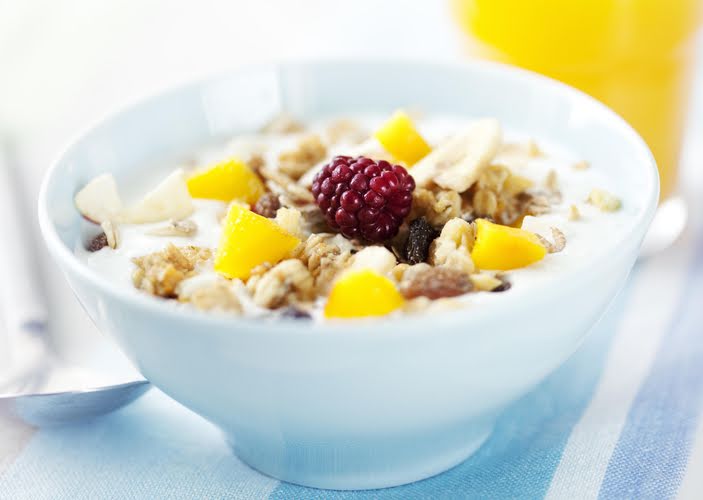 Cereal con frutas en cubos de 373 Kcal