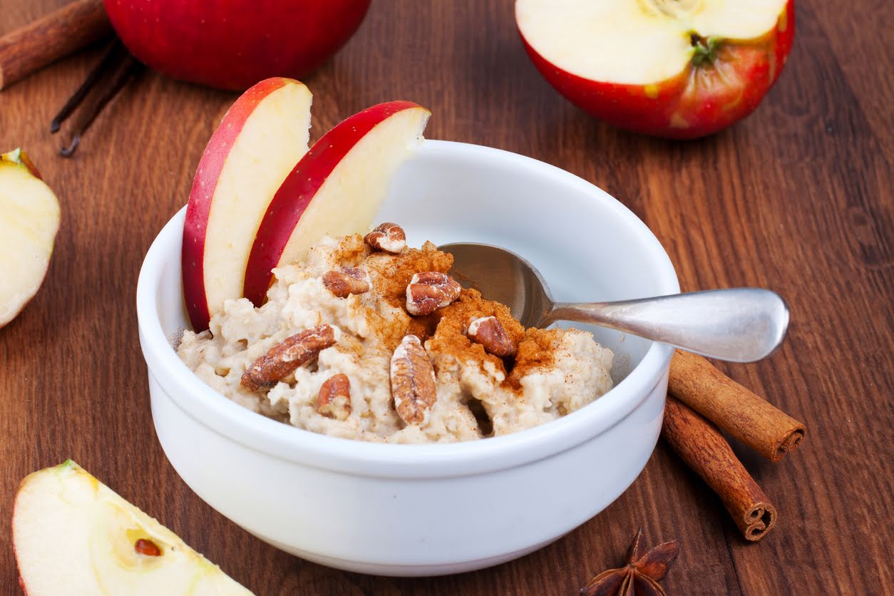 Cereal con manzana y nuez de 186 Kcal