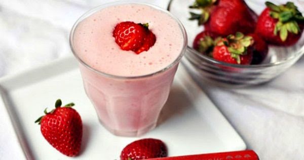 Smoothie fresa y coco de 187 Kcal