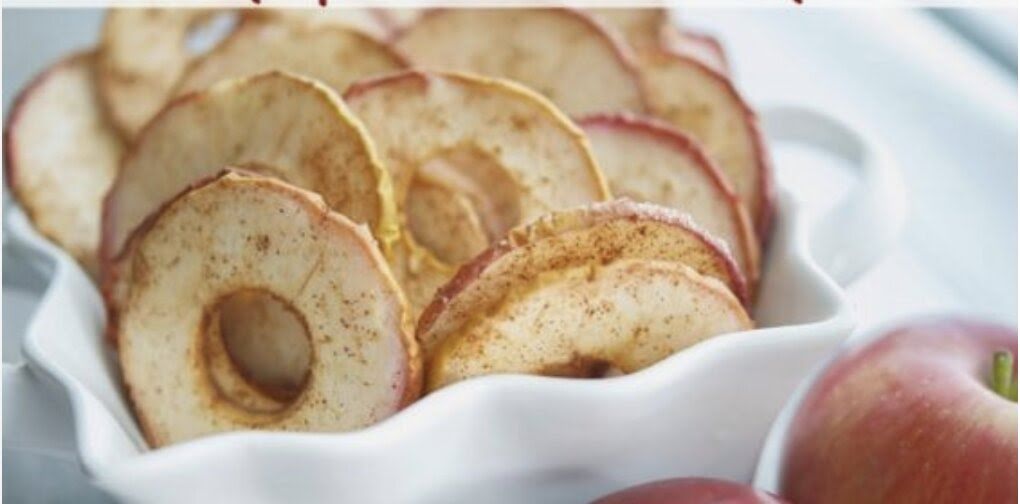 Chips de manzana con canela