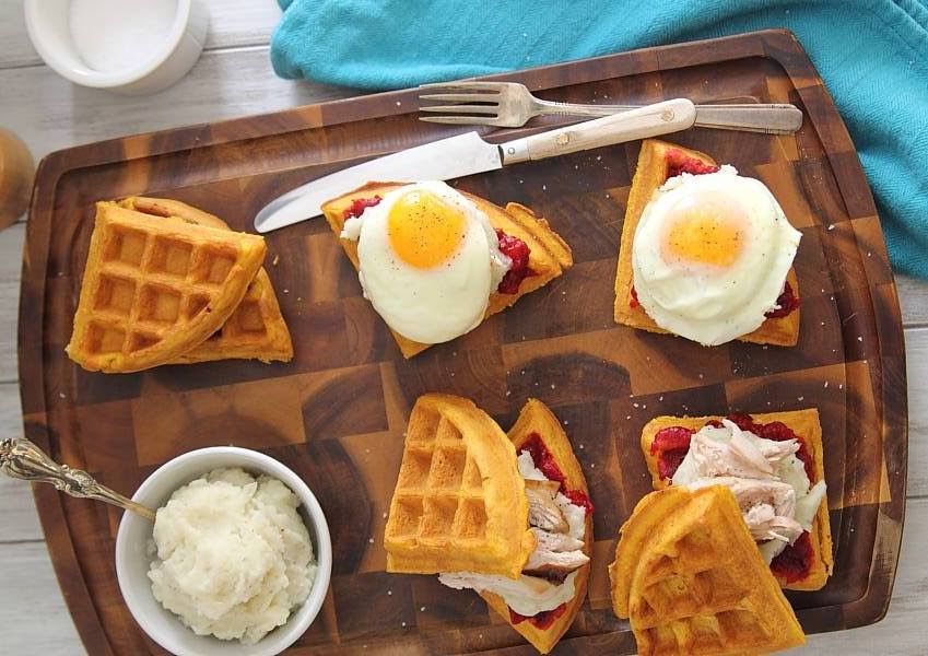 Sándwich de waffles