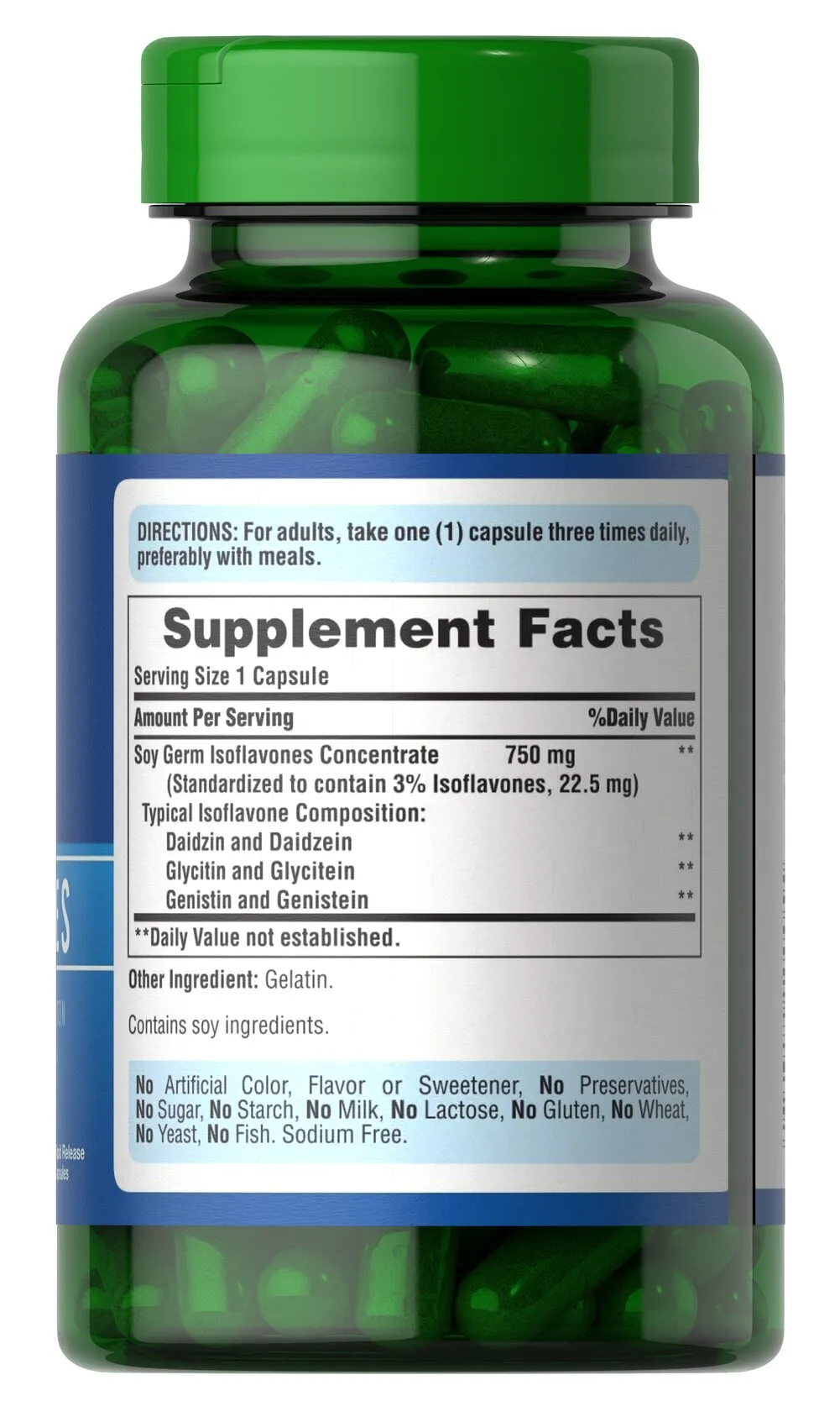 天然非基因改造大豆異黃酮 750mg - 4