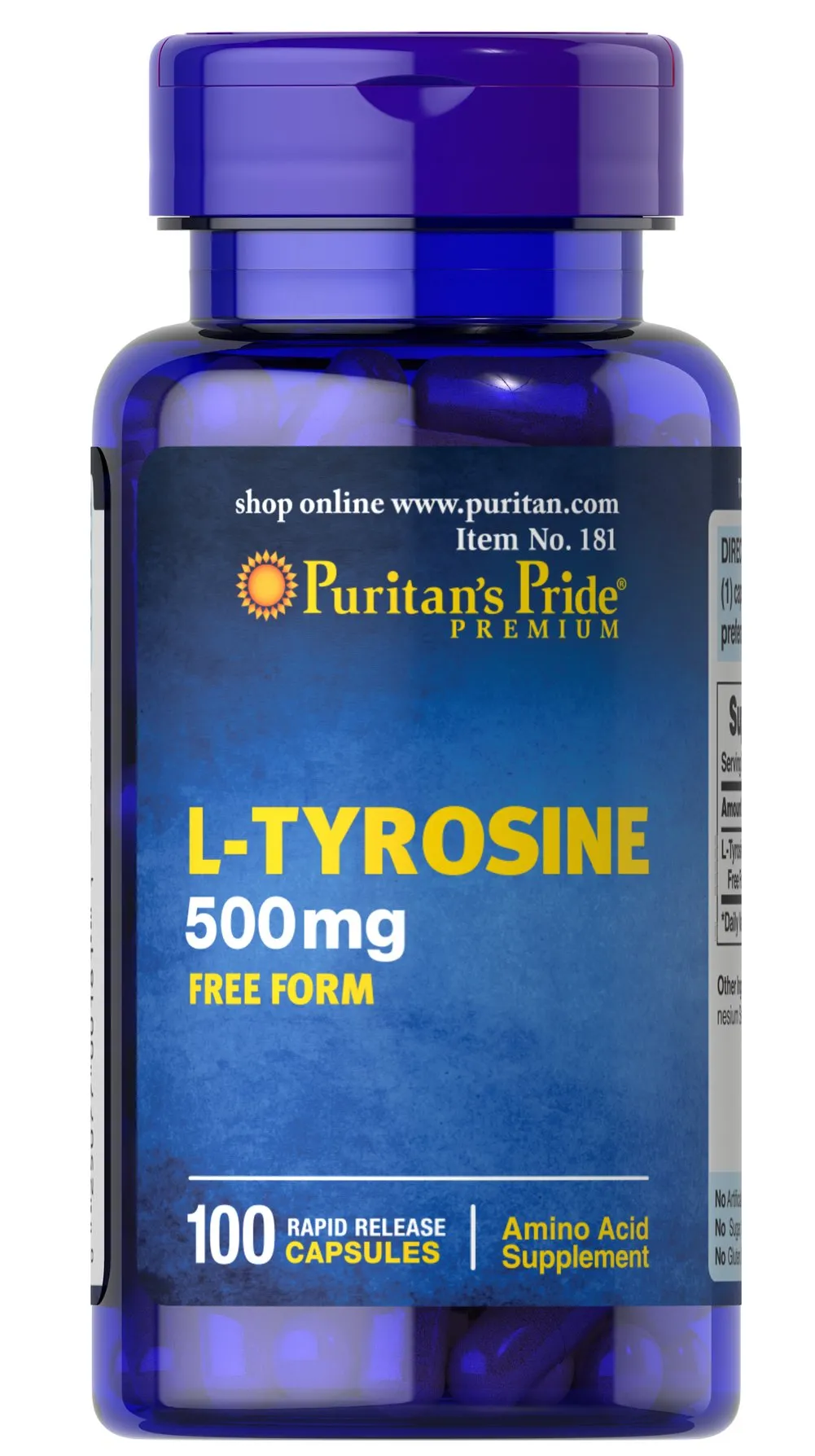 L-Tyrosine 500 mg L-酪氨酸500毫克  - 2
