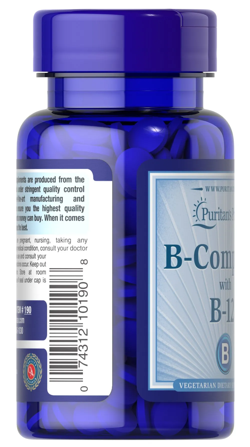 Vitamin B-Complex and Vitamin B-12 維生素B群 & B-12（90顆） - 3