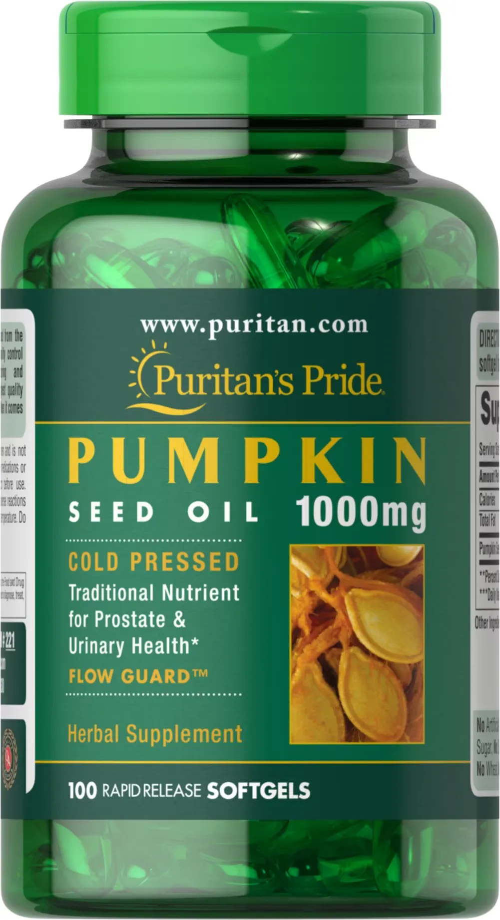 Pumpkin Oil 南瓜籽油 1000 MG （100 粒） - 2