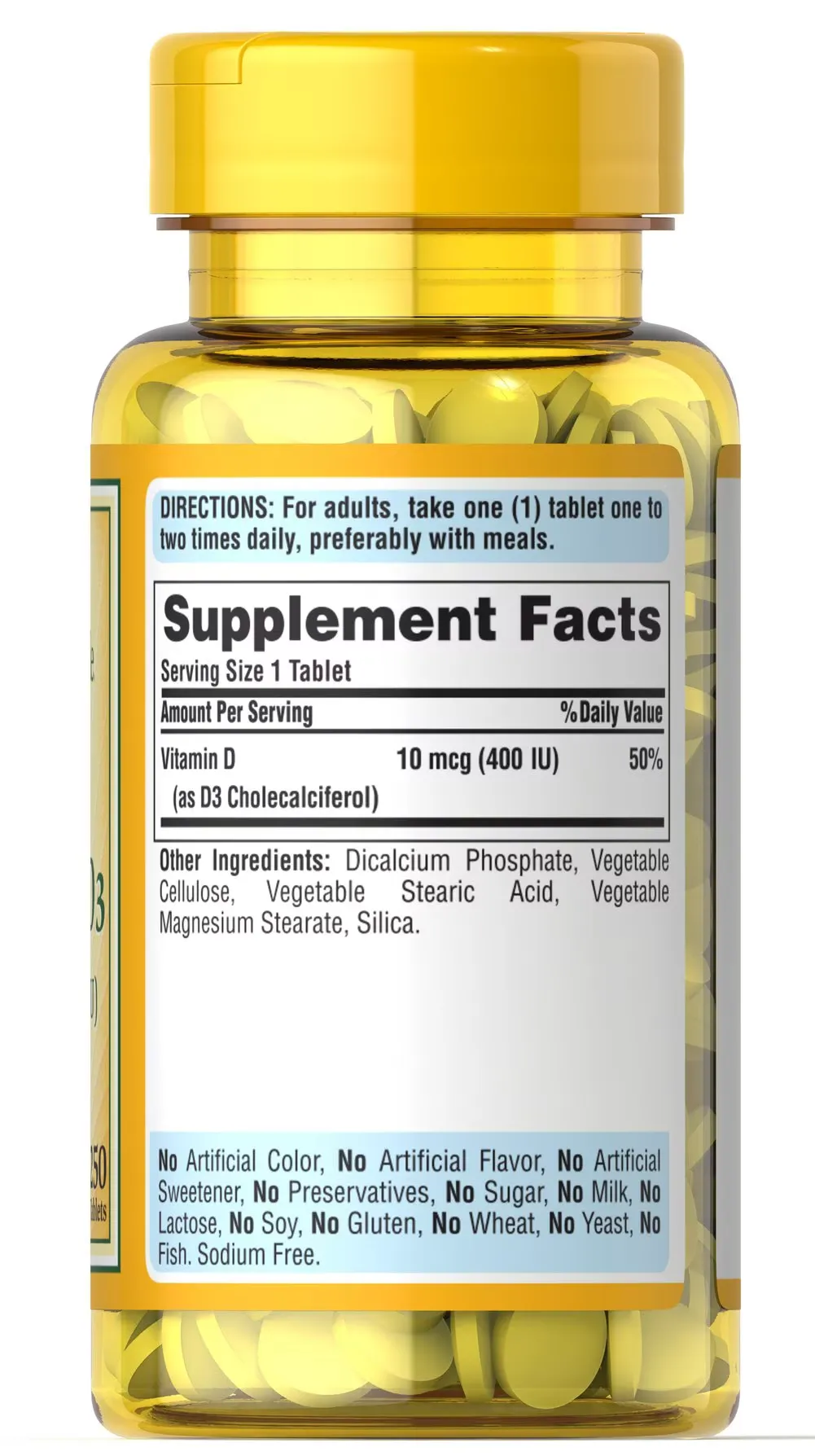 維他命D3 400 IU（10 mcg） 250 Tablets - 4