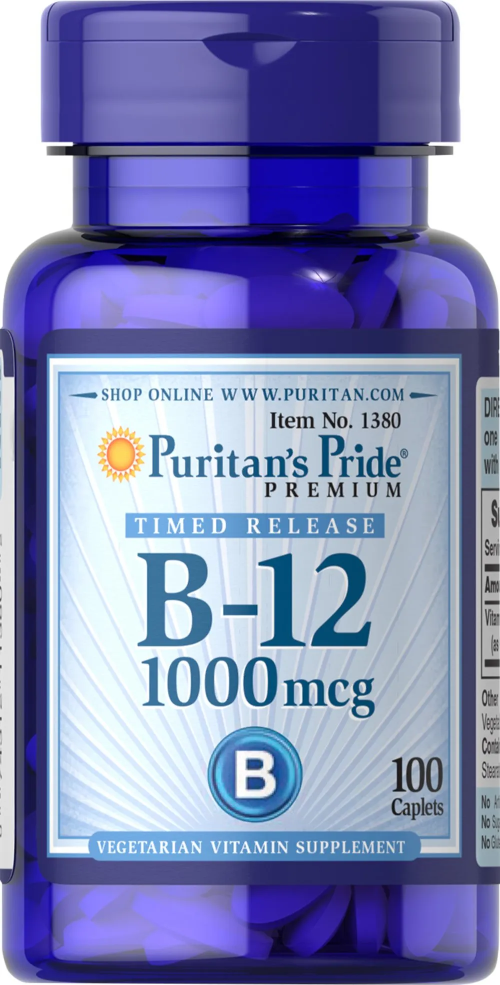 維生素B-12 1000 mcg 長效緩釋型(100顆)