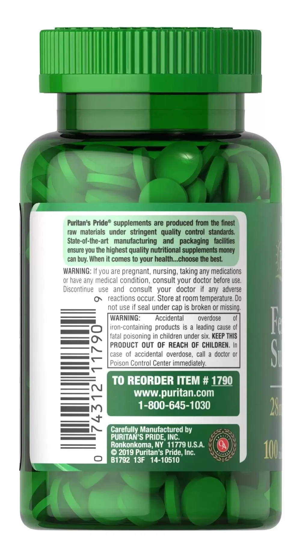 硫酸亞鐵 28mg｜天然Ferrous Gluconate 支持健康血液 - 3