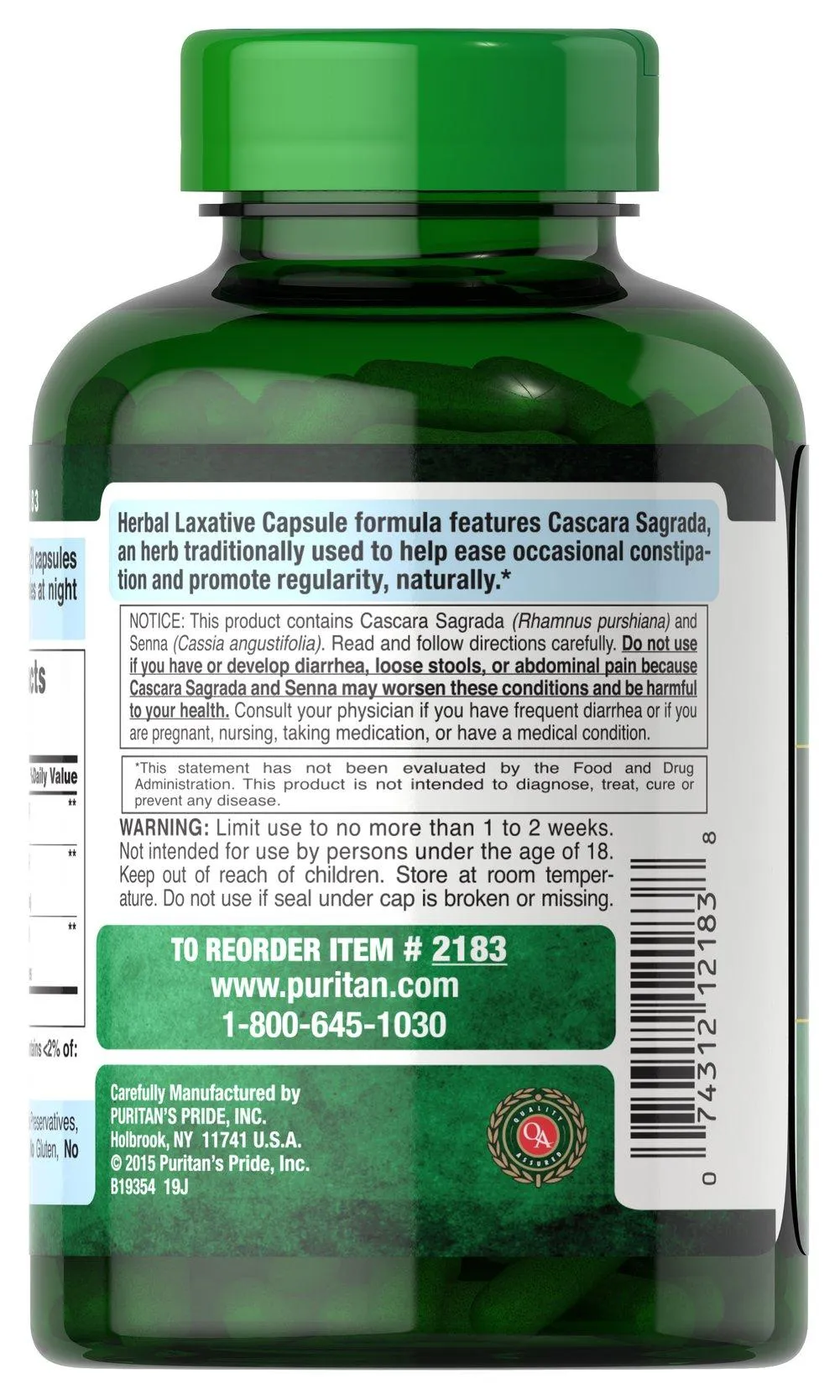 Herbal Laxative 草本瀉劑250粒 - 3