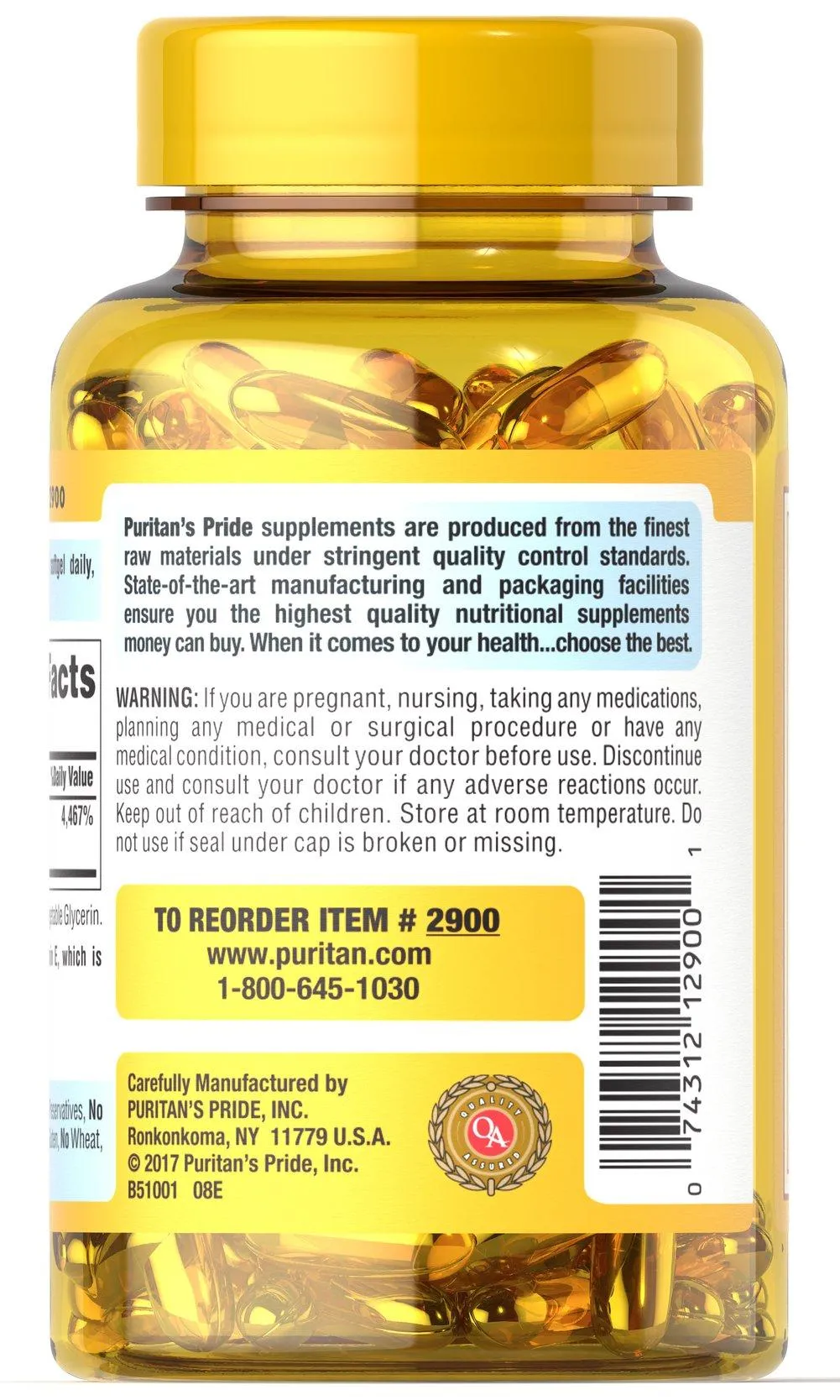 維他命E 1000 iu 天然來源 Naturally Sourced - 3