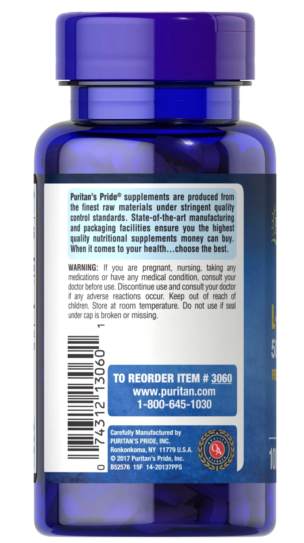 100% 左旋賴氨酸 500 毫克 游離型式 - 3