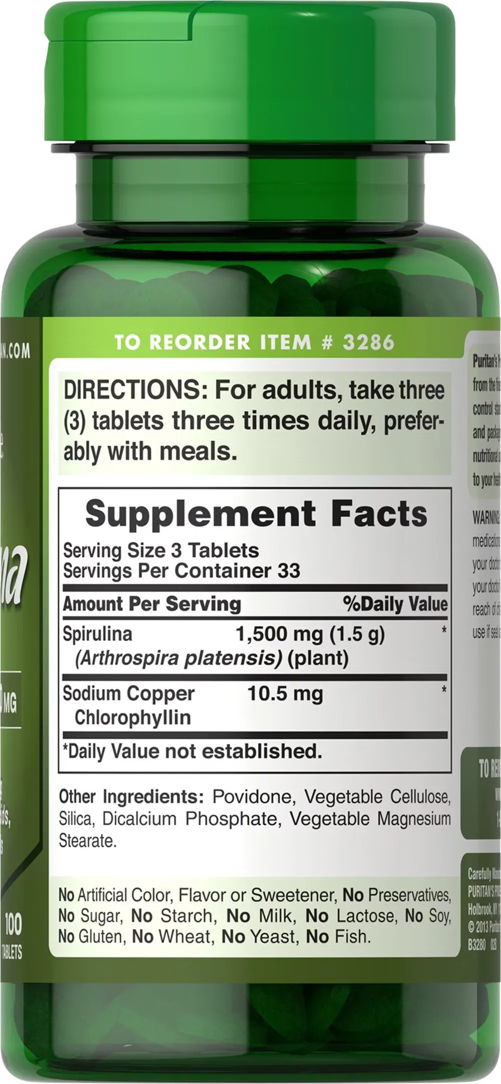 螺旋藻 500 毫克 - 3