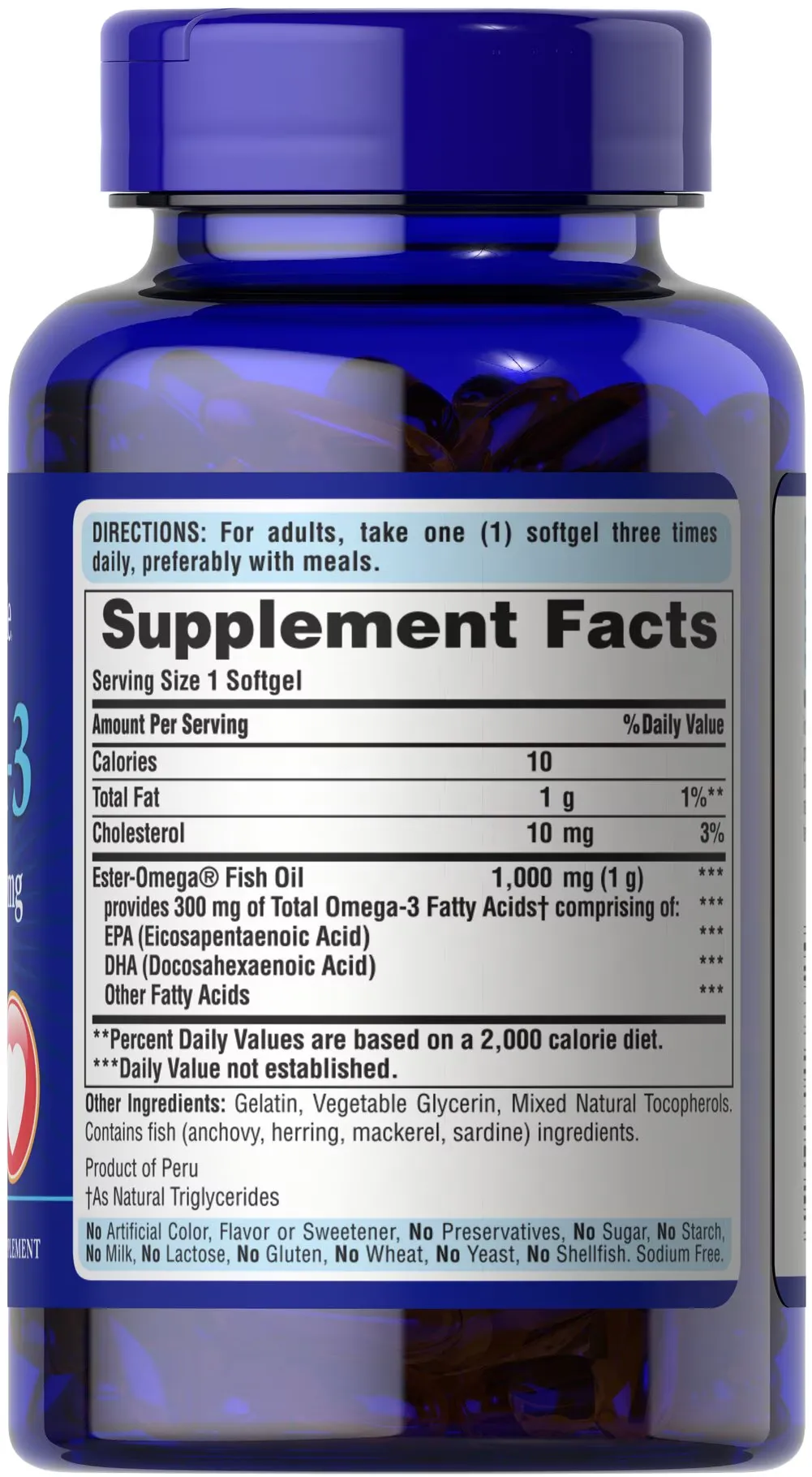Omega-3 魚油 1000 MG（300MG 活性Omega-3） - 6