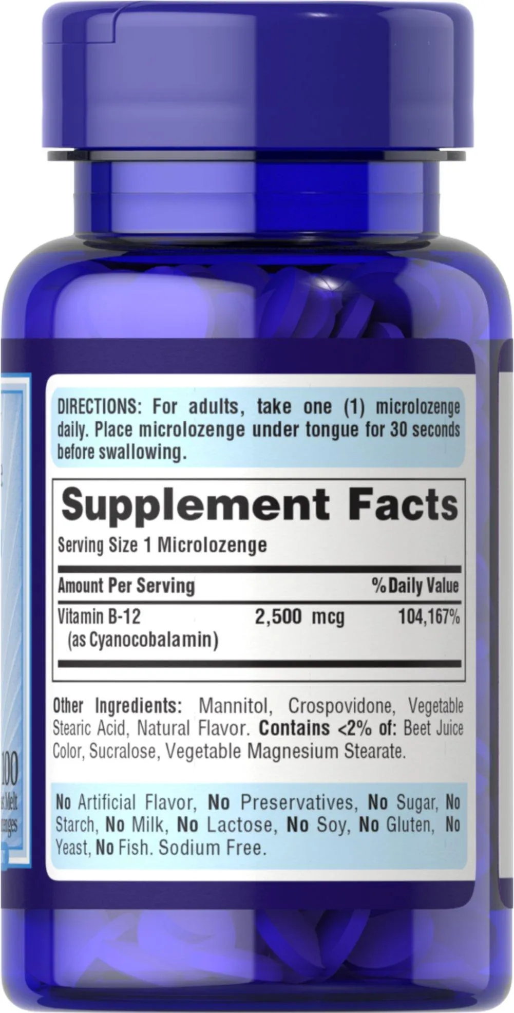  維生素 B-12 2500 mcg 舌下錠 - 4