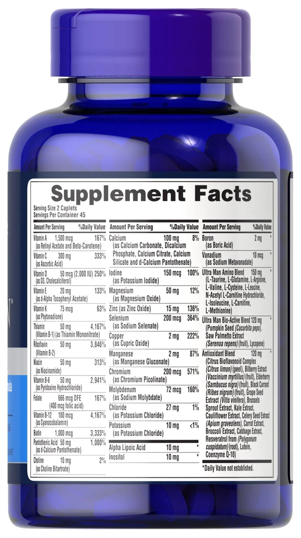  Ultra Vita Man™ Time Release 男性超級綜合維生素 長效型 - 4