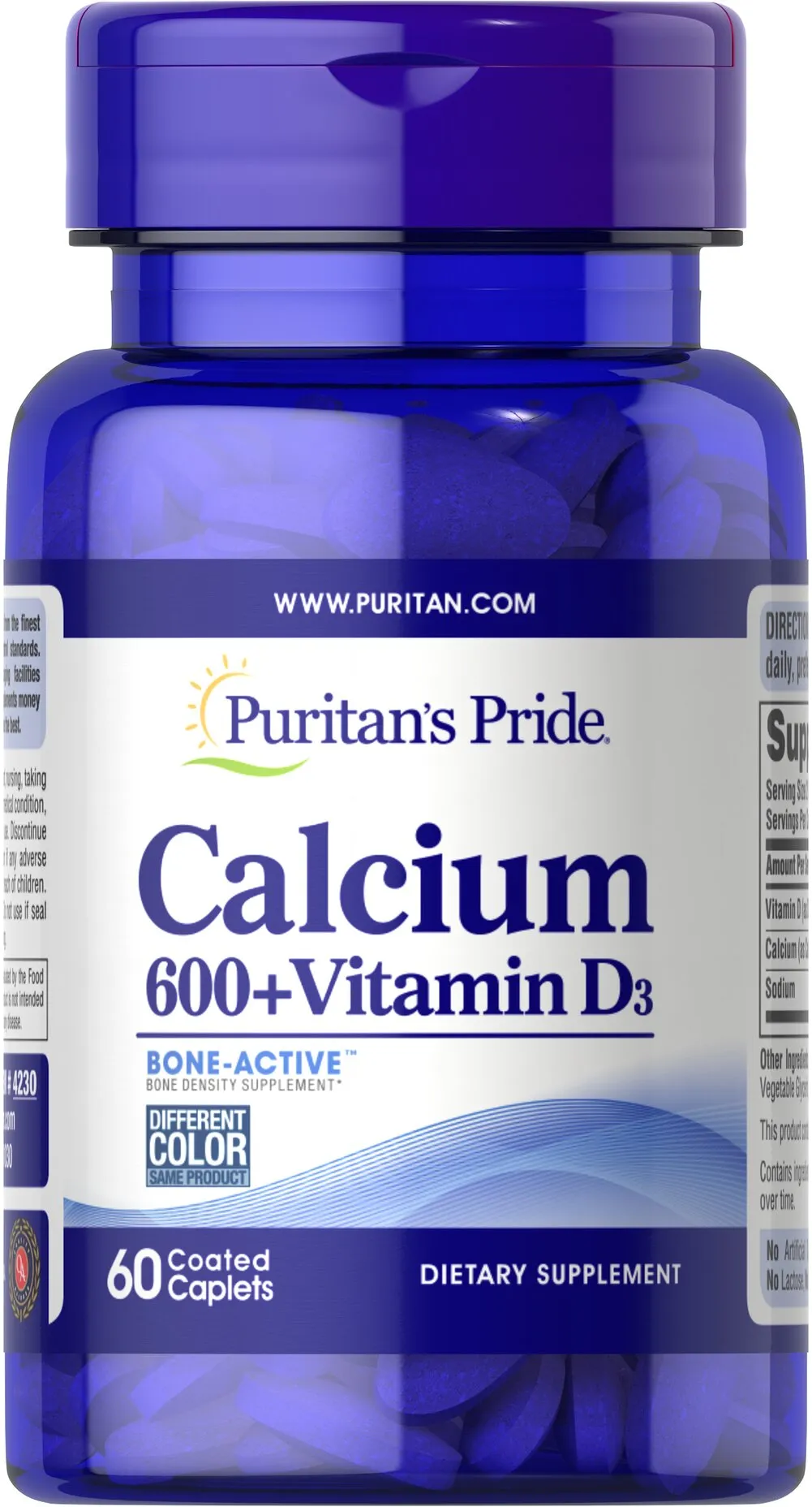 Calcium Carbonate 600 mg + Vitamin D 125 IU 碳酸鈣600毫克+維生素D 125 IU - 2