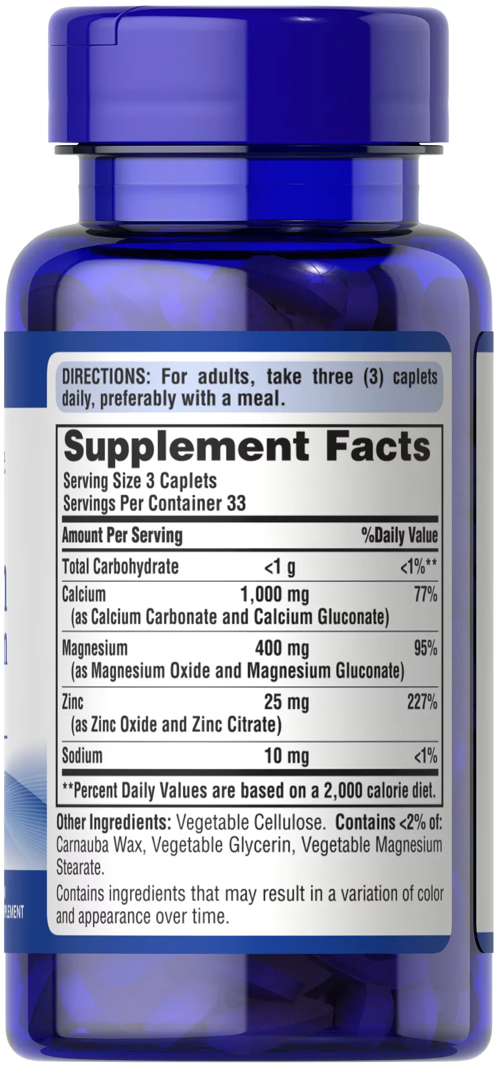 高質量 螯合鈣鎂鋅 補充劑 （100 錠） - 4