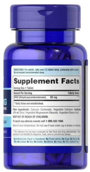 DHEA 50 – 天然荷爾蒙平衡，提升活力與抗老化 （50錠） - 3