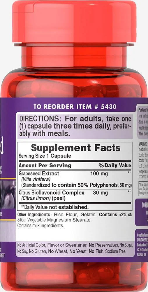 Grapeseed Extract 100 mg葡萄籽提取物 100毫克 - 4