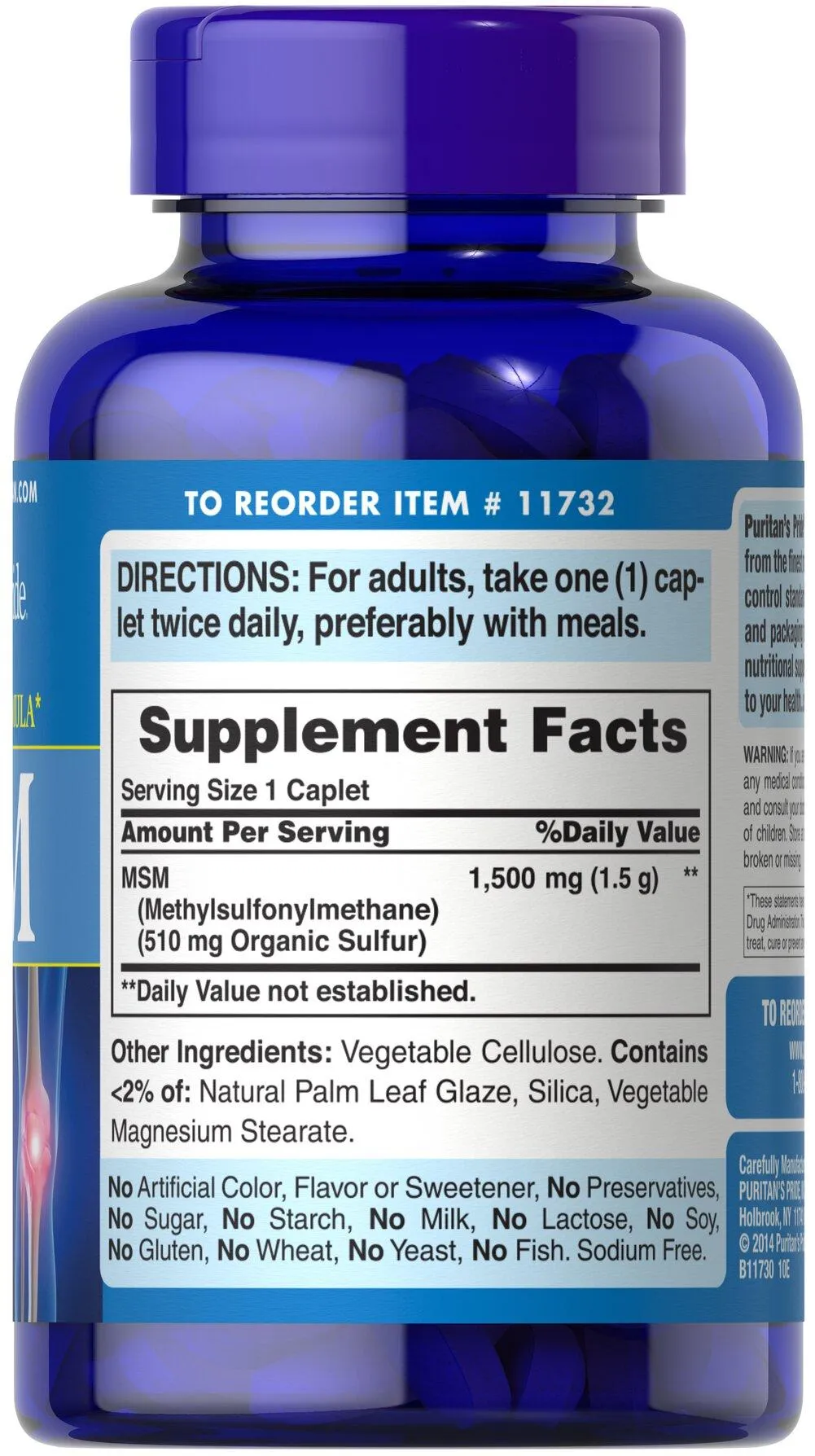 MSM 1500™ – 關節舒緩強效配方 素食 - 4