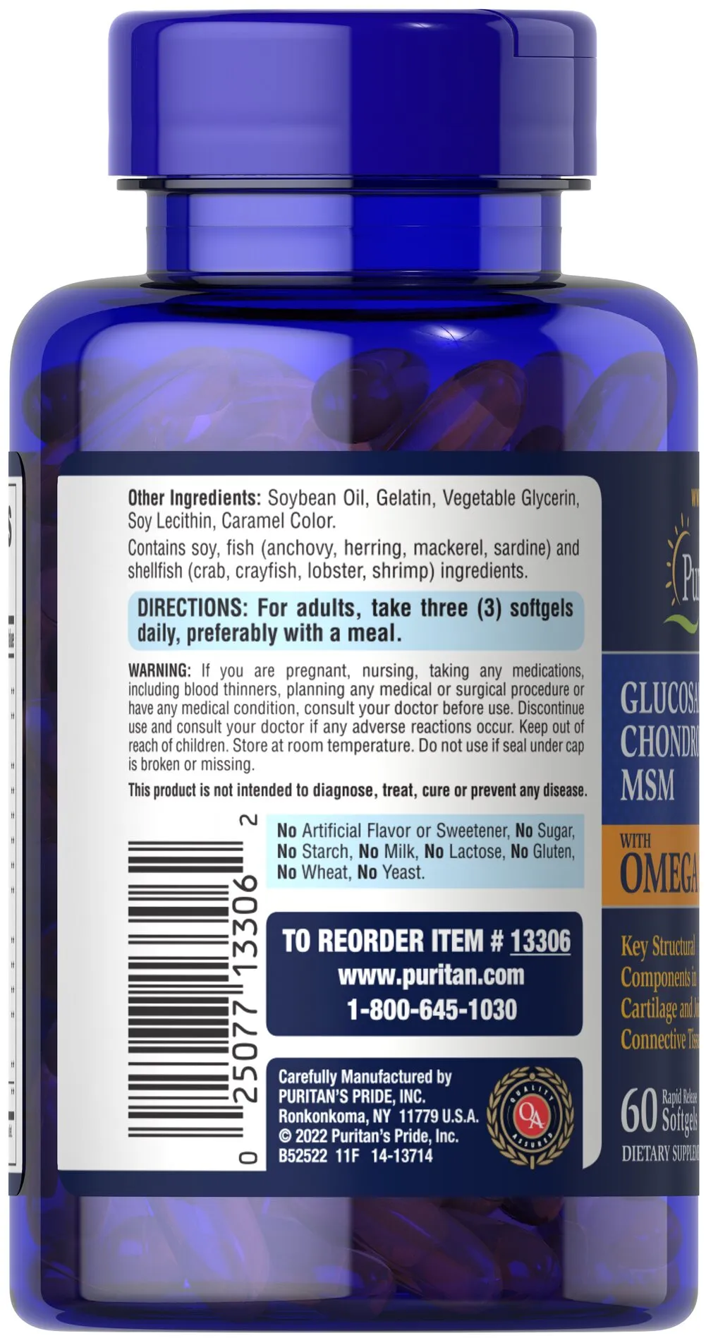 葡萄糖胺、軟骨素、MSM及Omega 3、6、9複方 - 3