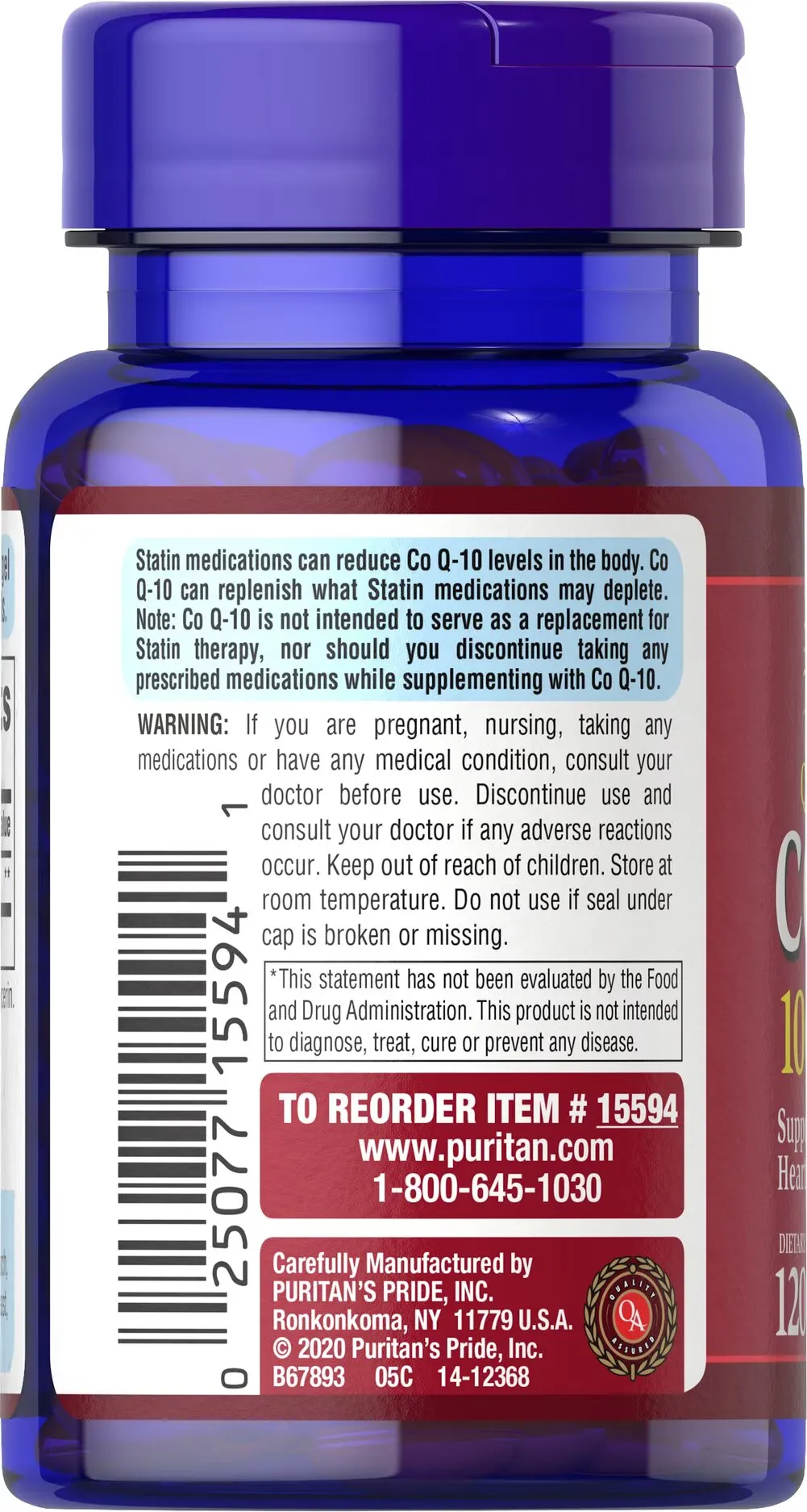 Co Q-10 100 mg （120 膠囊） - 6