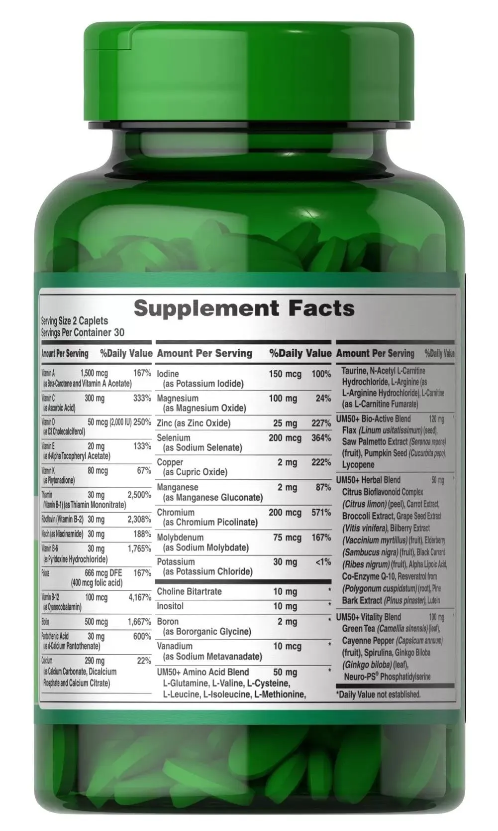 Ultra Man™ 50 Plus 男性綜合維他命 50歲以上 - 4